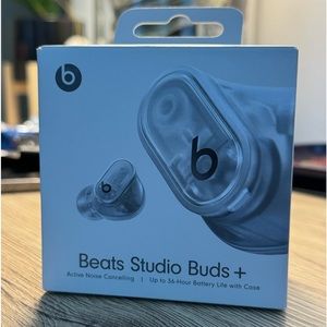 Beats Studio buds+ true wireless Bluetooth noise cancellation.